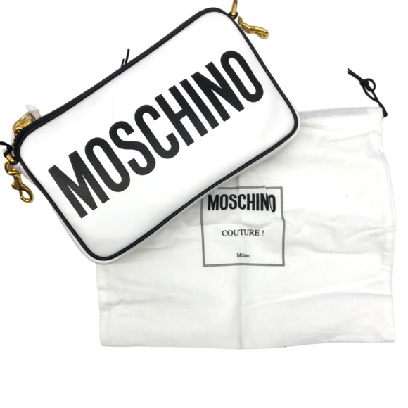 Moschino Bags Authentic Moschino Couture Logo Clutch Leather